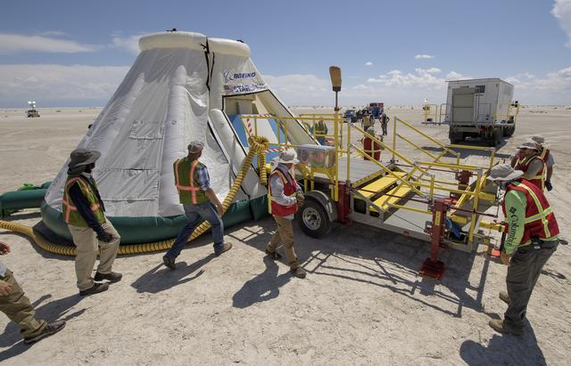 NASA image: Boeing CST-100 Starliner Landing Rehearsals