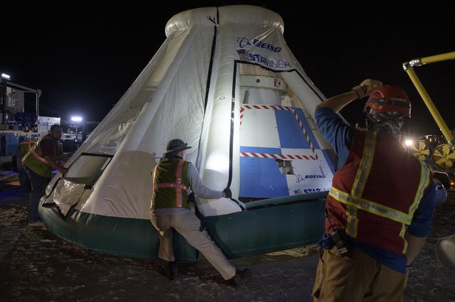 NASA image: Boeing CST-100 Starliner Landing Rehearsals