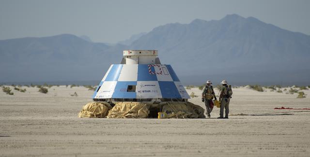 NASA image: Boeing CST-100 Starliner Landing Rehearsals