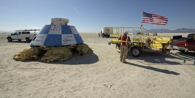NASA image: Boeing CST-100 Starliner Landing Rehearsals