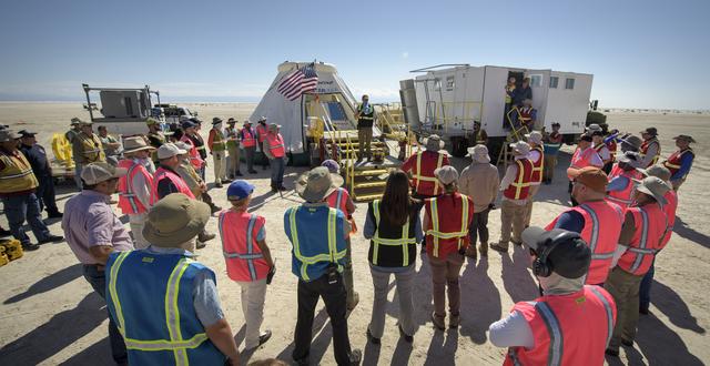 NASA image: Boeing CST-100 Starliner Landing Rehearsals