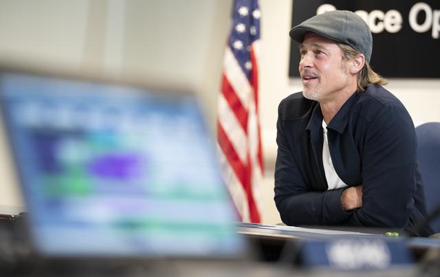 NASA image: ISS Downlink with Actor Brad Pitt