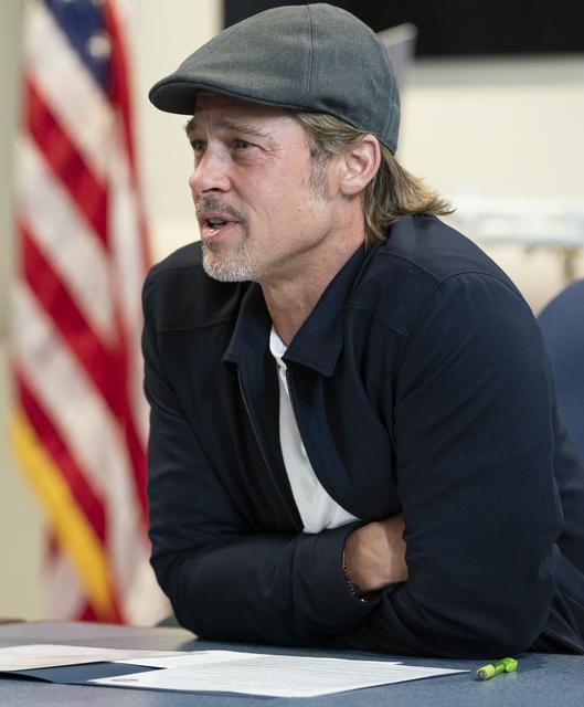 NASA image: ISS Downlink with Actor Brad Pitt