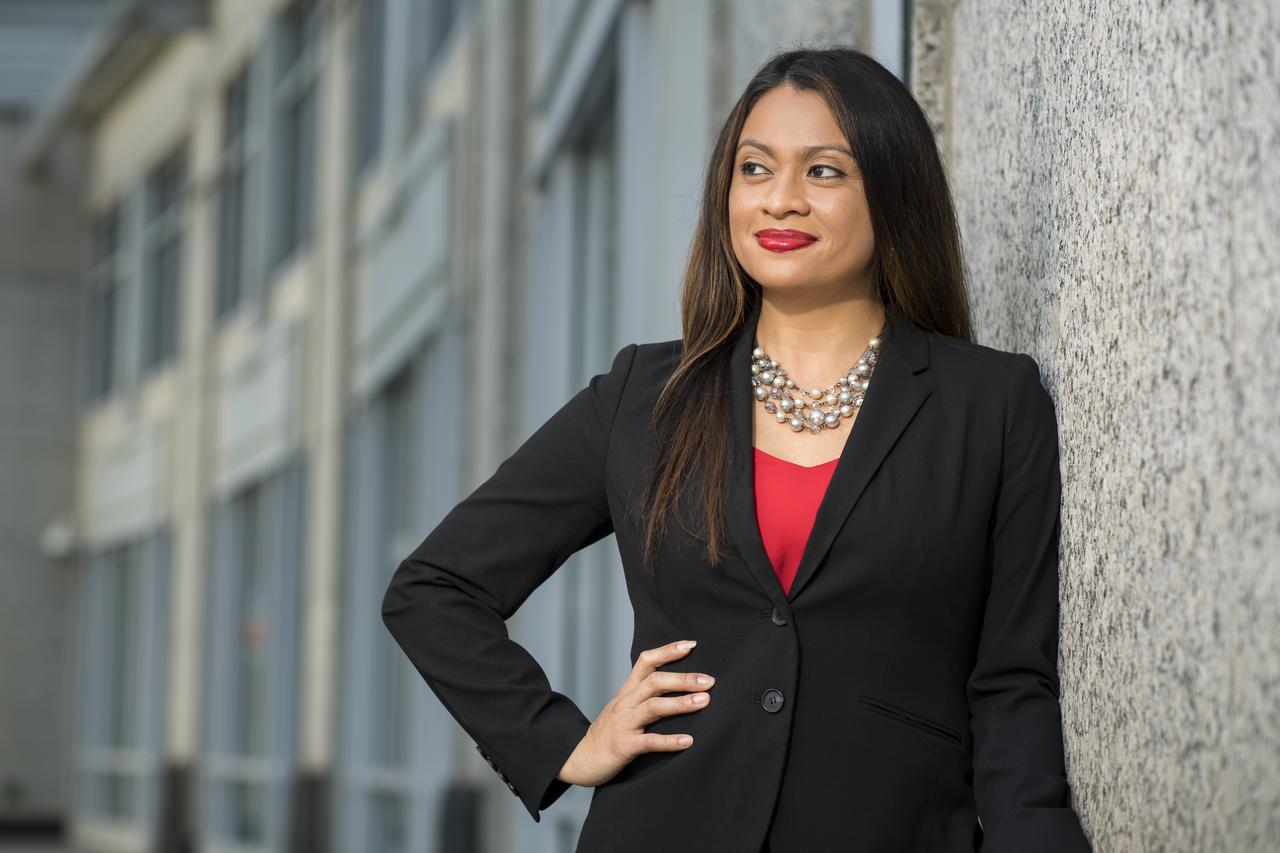 "For me, representation is key. I want people from different backgrounds, different experiences, and different races and ethnicities to see themselves at this agency and across federal government, which is supposed to be representative of the American population. Especially for little girls like me — I grew up poor, the daughter of a former migrant worker. I grew up working in the fields, picking fruits and vegetables during weekends and school breaks.  "I’m the first one in my family to get a four-year degree. I didn’t do it because it was what I was expected to do or because it was the obvious next step. I was able to go because I had teachers and advisors who saw potential even when I couldn’t. I was a first generation college student, and now I have nieces and nephews who have obtained or are in the process of obtaining their education."  "It’s not only about opening doors, it’s about opening minds — giving people a vision of the possibilities that are out there. Because now you’re broadening that thinking. You’re helping them question their status quo and helping them to see a different version of themselves. When you meet someone who is doing something different but yet, you can relate to them because of what they look like or their background, it makes a huge difference." Portrait, Maria Santos, Tuesday, Oct.1, 2019 at NASA Headquarters in Washington. Photo Credit: (NASA/Aubrey Gemignani)