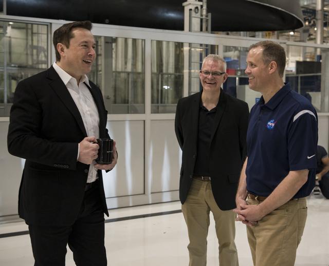 NASA Administrator Visits SpaceX HQ