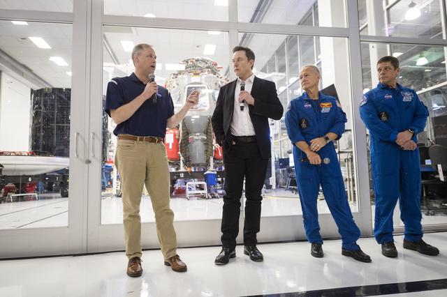 NASA Administrator Visits SpaceX HQ