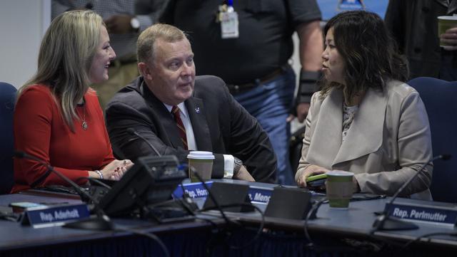 NASA image: NASA Leadership and Members of Congress watch First All-Woman Sp