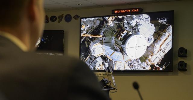 NASA image: NASA Leadership and Members of Congress watch First All-Woman Sp
