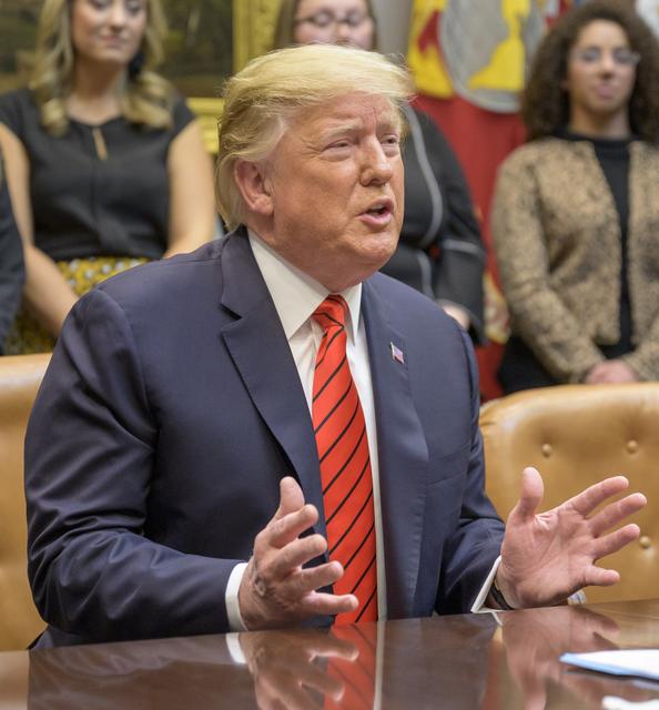 NASA image: President Trump Calls Astronauts During First All-Woman Spacewal