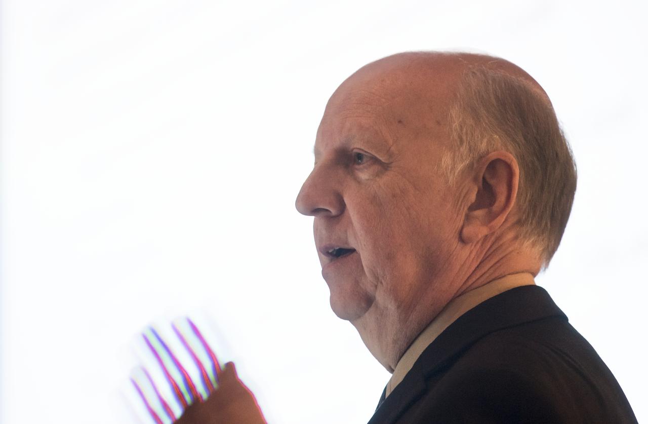 David Folta, a Flight Dynamics Engineer at NASA’s Goddard Space Flight Center, is seen during a keynote titled “Astrodynamics of Lunar and Cis-Lunar Missions” at the 70th International Astronautical Congress, Wednesday, Oct. 23, 2019 at the Walter E. Washington Convention Center in Washington. Photo Credit: (NASA/Aubrey Gemignani)