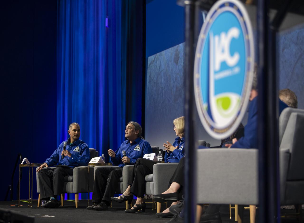 Robert Pappalardo, Europa Clipper Project Scientist, NASA Jet Propulsion Laboratory (JPL) speaks during a session titled, “Europa Clipper: Making a Mission to Understand Our Place in the Universe” at the 70th International Astronautical Congress, Wednesday, Oct. 23, 2019 at the Walter E. Washington Convention Center in Washington. Photo credit: (NASA/Aubrey Gemignani)