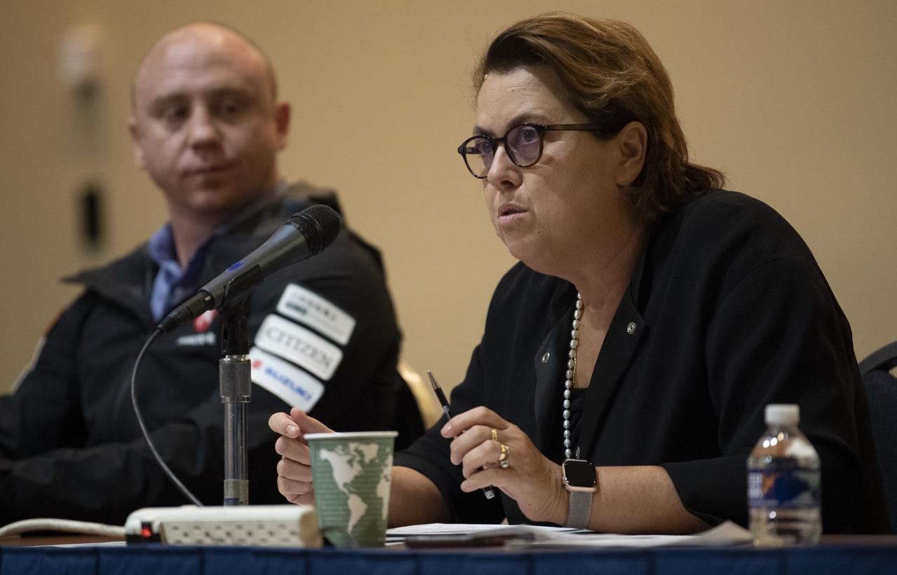 Simonetta Di Pippo, Director of the United Nations Office for Outer Space Affairs, is seen during a special session titled “Planetary Protection for the Future: Science, Exploration, and Commerce” at the 70th International Astronautical Congress, Thursday, Oct. 24, 2019, at the Walter E. Washington Convention Center in Washington. Photo Credit: (NASA/Joel Kowsky)