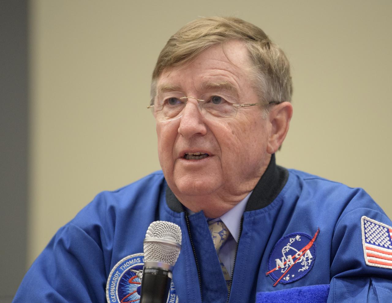 Former NASA astronaut Frank Culbertson, speaks about his time in space at a STEM day session with students during the 70th International Astronautical Congress, Thursday, Oct. 24, 2019, in Washington. Photo Credit: (NASA/Bill Ingalls)
