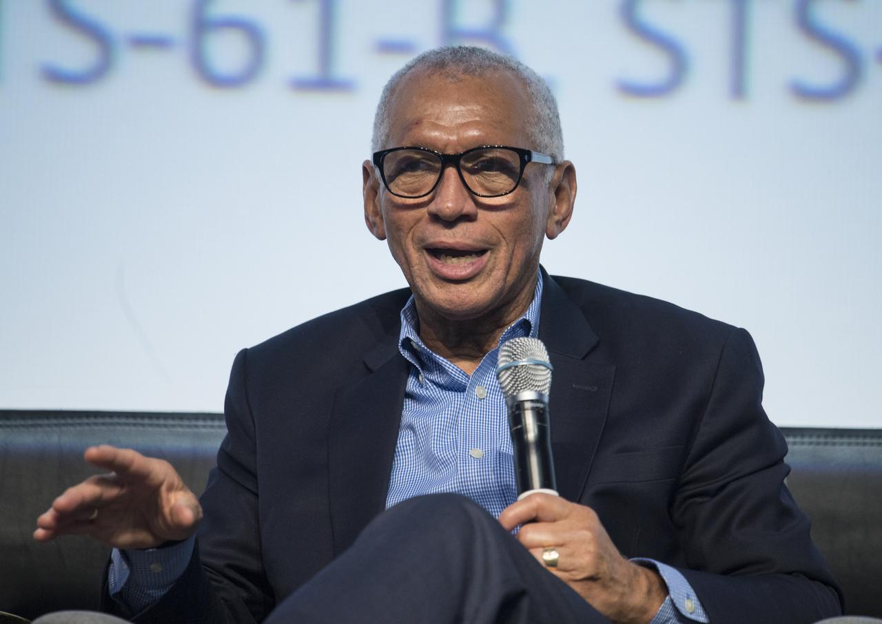 Former NASA Administrator and astronaut, Charlie Bolden speaks during an astronaut panel discussion at the 70th International Astronautical Congress, Friday, Oct. 25, 2019, at the Walter E. Washington Convention Center in Washington. Photo credit: (NASA/Aubrey Gemignani)