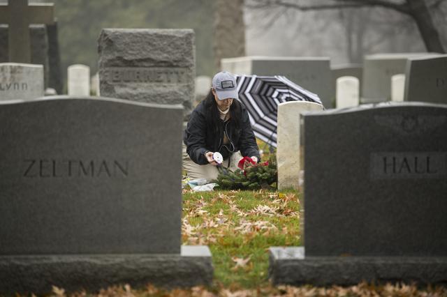 NASA image: Doug Wheelock Participates in Wreaths Across America Day