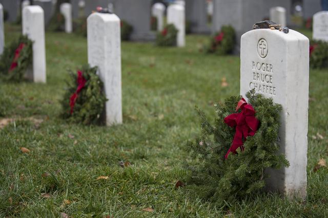 NASA image: Doug Wheelock Participates in Wreaths Across America Day