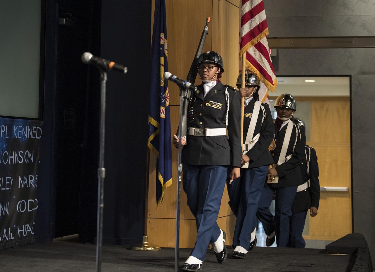 speaks at the MLK Day of Service, Tuesday, January 21, 2020 at NASA Headquarters in Washington. Photo Credit: (NASA/Aubrey Gemignani)