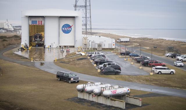 NASA image: Northrop Grumman Antares CRS-13 Rollout