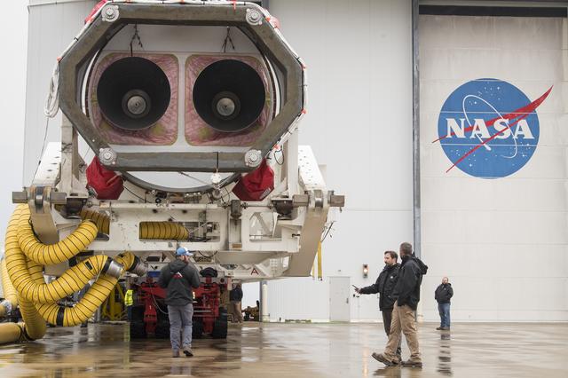 NASA image: Northrop Grumman Antares CRS-13 Rollout