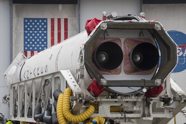 NASA image: Northrop Grumman Antares CRS-13 Rollout