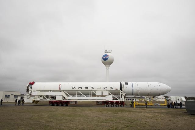 NASA image: Northrop Grumman Antares CRS-13 Rollout