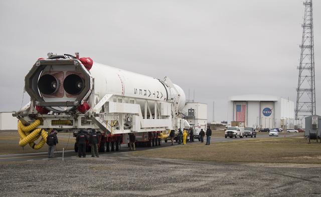 NASA image: Northrop Grumman Antares CRS-13 Rollout