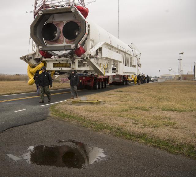 NASA image: Northrop Grumman Antares CRS-13 Rollout