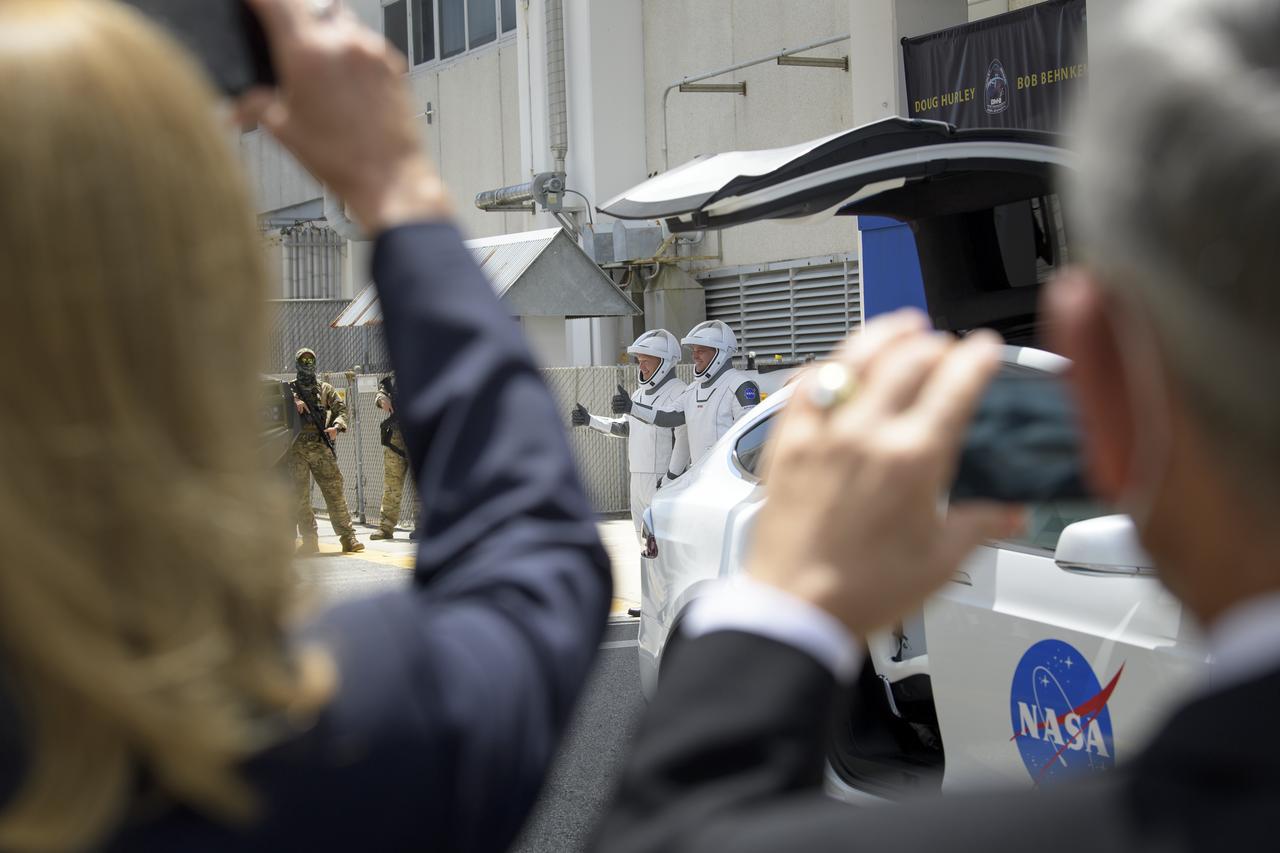 SpaceX Demo-2 Crew Walkout