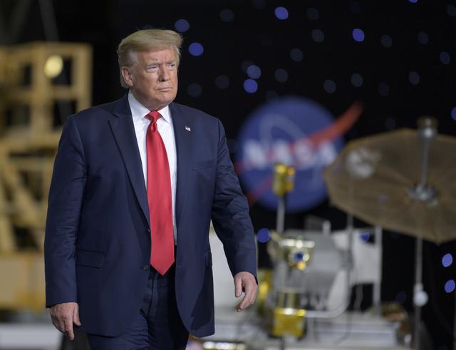 NASA image: President Trump Postlaunch Remarks