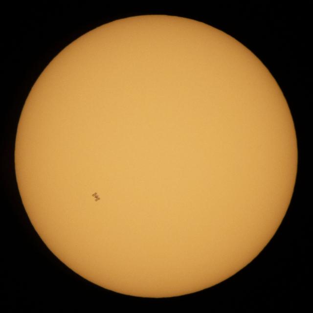 NASA image: ISS Solar Transit