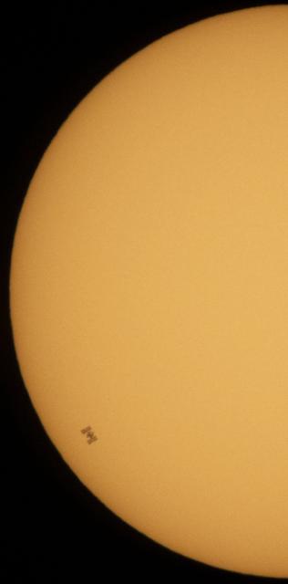 NASA image: ISS Solar Transit