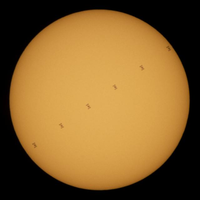 NASA image: ISS Solar Transit