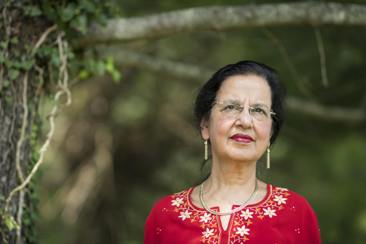 “I was born in India soon after we got independence from the British. So we were just beginning to get access to education. My mother was very keen that her daughters get an education. She was a big motivating force behind my interest in science. Since I was really little, she would say, ‘This daughter of mine is going to be a scientist.’ “And I loved nature. In those days, the monsoon would make India come to life with flowers and creepy-crawlies and all kinds of little creatures. I would just go out, eagerly looking for new forms of life. I was always curious. And I remember the night sky — just trying to count all the stars. We didn’t have electricity so it was very dark. You could see the Milky Way, it was so clear. “When Sputnik was launched, it came out in the newspaper that you would be able to see it pass overhead at 5 in the morning. And my grandmother woke up everyone — the entire household — to see it. There was a big crowd in the backyard to watch Sputnik go by. "Then, Yuri Gagarin made a tour of India. He came to our city — Lucknow — and there was a reception for him. My mother got invitations for all of us to see the cosmonaut. We were just little kids. We ran right to the stage — there was no security then — and said hello to him. He gave us little booklets and autographs. It was a big inspiration for me. I remember just staring at that booklet he gave me. I kept it for years.” NASA Program Scientist, Dr. Hashima Hasan, poses for a portrait in her backyard, while working from home during the COVID-19 pandemic, Monday, July 6, 2020 in Maryland. Hasan currently works at NASA Headquarters as a program scientist on the agency’s Nuclear Spectroscopic Telescope Array (NuSTAR) spacecraft, the Keck Observatory, and the NASA Astrophysics Archives, and is the deputy program scientist for NASA’s James Webb Space Telescope. Photo Credit: (NASA/Aubrey Gemignani)