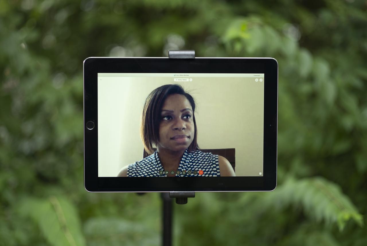 “I’m a big community person. I’m a person who will be like, ‘I think I know someone for you.’ And then I’ll put everyone together. So I’m a big person on lending a helping hand. My platform is for highlighting folks. I’ve highlighted over 50 black junior astronomers for Black History Month, which I will continuously do. I founded the #BlackInAstro Week, which was very successful. I had no clue it was even trending until other people told me. I didn’t even realize until it was the middle of the week, and people were saying, ‘congratulations!’ And I was like, ‘wait, what? Okay, thanks!’ I didn’t realize it was that big.    “Community for me and using my platform to promote others — it’s something that really makes me happy. It’s very important to lift others up because for me, I don’t see people who look like me. You never know who’s watching, or who will get inspired. The next generation of scientists will be amazing. This generation of scientists is outstanding — but the next generation will be amazing, so on and so forth. We’re just going to keep lifting each other up and making sure that we all have each other’s backs, because right now is a critical time in our lives. We need each other more than anything.”  Ashley Walker, Intern in the Undergraduate Research Associates in Astrobiology program at NASA’s Goddard Space Flight Center, is photographed in her home in Chicago, Ill. via video conference, Saturday, July 25, 2020 in Alexandria, Va.  Photo Credit: (NASA/Joel Kowsky)