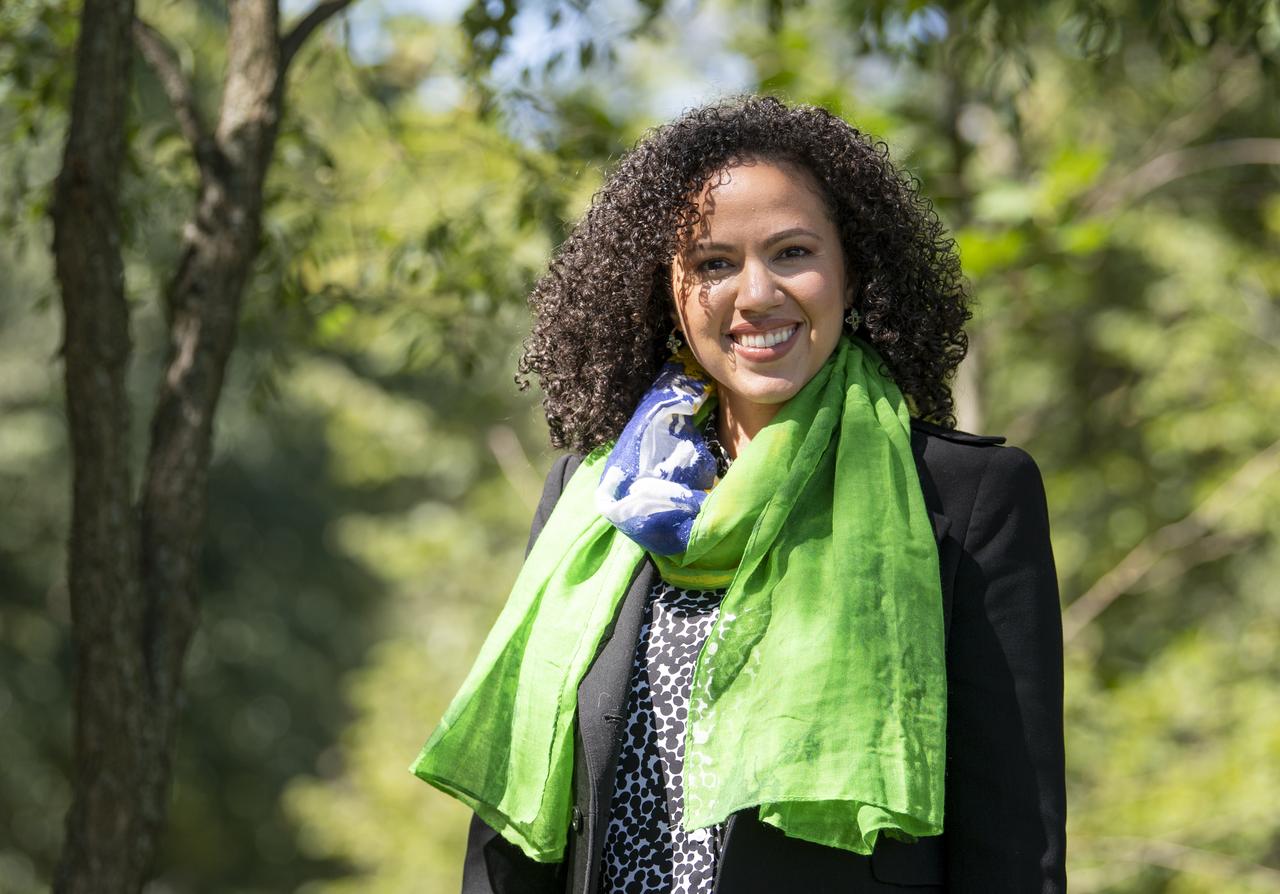 “My background and experience have been unique. I didn't grow up in space. I didn't grow up in a family of people who watched the Moon landing. I came to discover space at a much later age. That and the fact that I come from the cultural background I come from (being born and raised in Puerto Rico), has always made me question some of the assumptions about why we do what we do in space and how we go about it.   “In my experience and in my career that has proven effective because people want the challenge, and they want to engage everyone and make sure that the best of the best are participating. I have found myself in settings where my point of view has been valued because I was asking some of the questions that some folks took for granted.   “I think it’s also that I came at a good time when we are having these important discussions about diversity and inclusion, and people do want these different kinds of views. Space is so international now that this diversity is such an important aspect of it too. Even as an adult starting to learn about these topics, it was natural for me to be having these discussions with other colleagues from Latin America and South Africa and Australia. It’s a key feature of my own experience but also, I think, the time that we’re living right now, which is really exciting.”  Laura M. Delgado López, Policy Analyst for NASA’s Science Mission Directorate, poses for a portrait on Monday, Sept. 21, 2020 in Virginia.  Photo Credit: (NASA/Joel Kowsky)