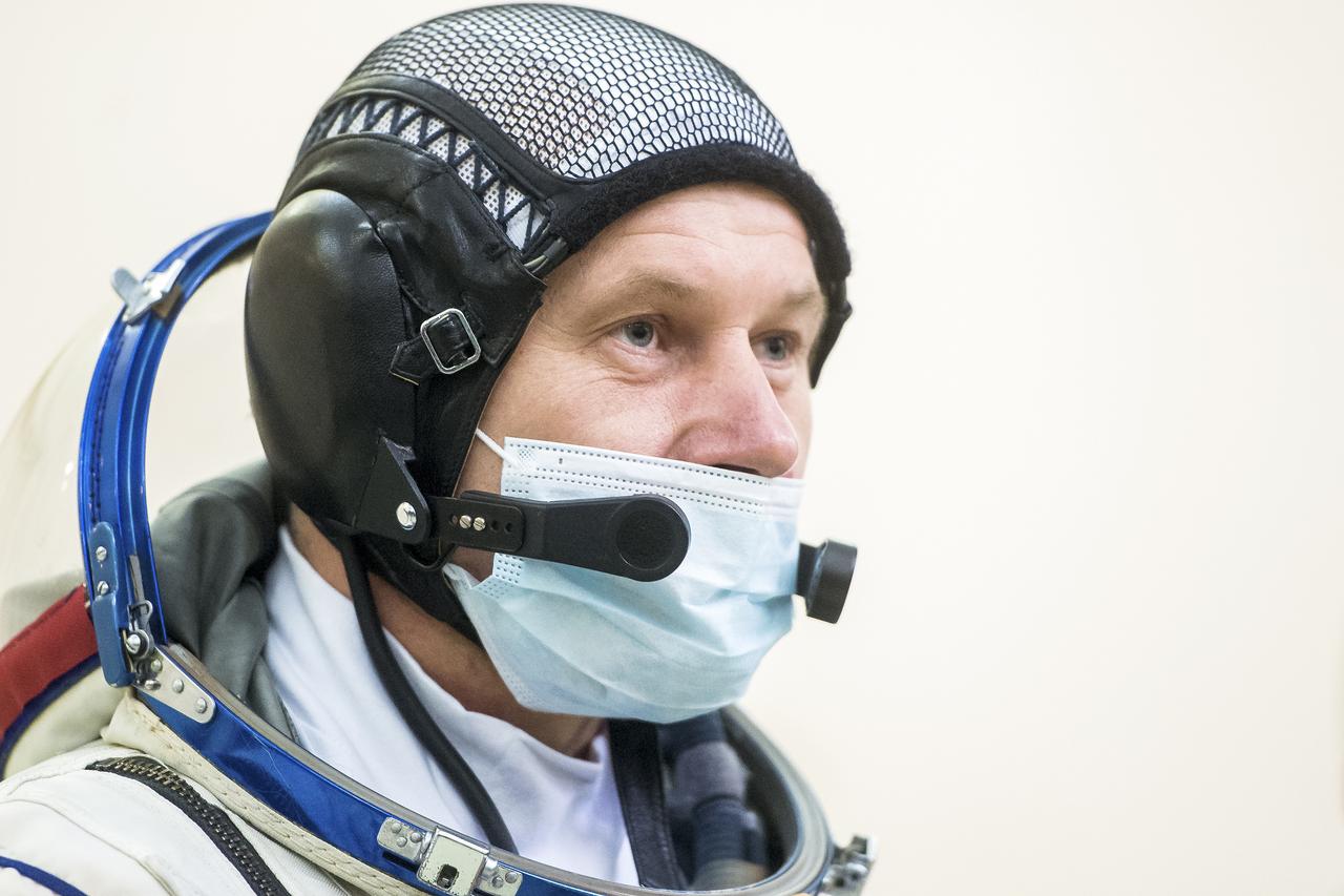 Expedition 64 backup crew member Oleg Novitskiy of Roscosmos, arrives for Soyuz qualification exams Tuesday, Sept. 22, 2020 at the Gagarin Cosmonaut Training Center (GCTC) in Star City, Russia. Photo Credit: (NASA/GCTC/Andrey Shelepin)