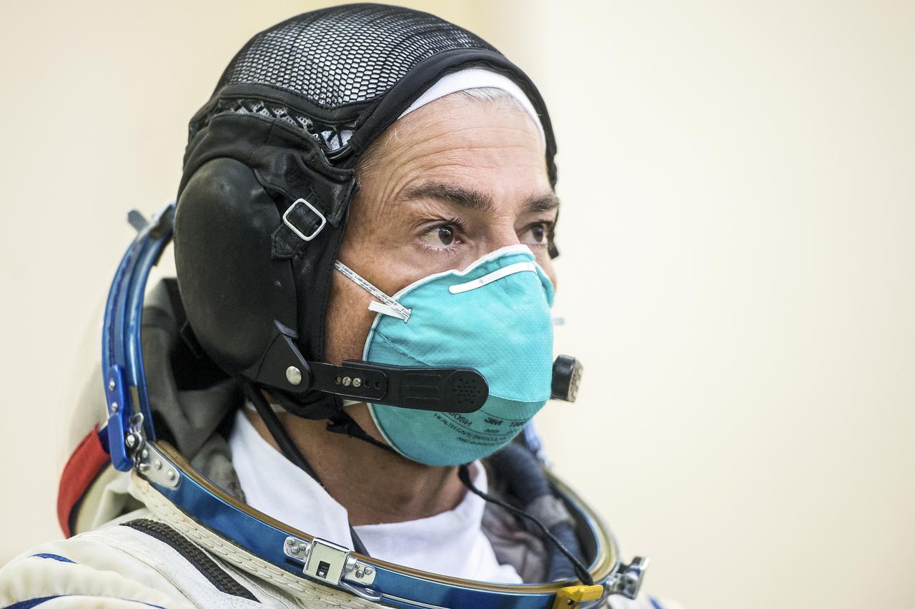 Expedition 64 backup crew members NASA astronaut Mark Vande Hei, arrives for Soyuz qualification exams Tuesday, Sept. 22, 2020 at the Gagarin Cosmonaut Training Center (GCTC) in Star City, Russia. Photo Credit: (NASA/GCTC/Andrey Shelepin)