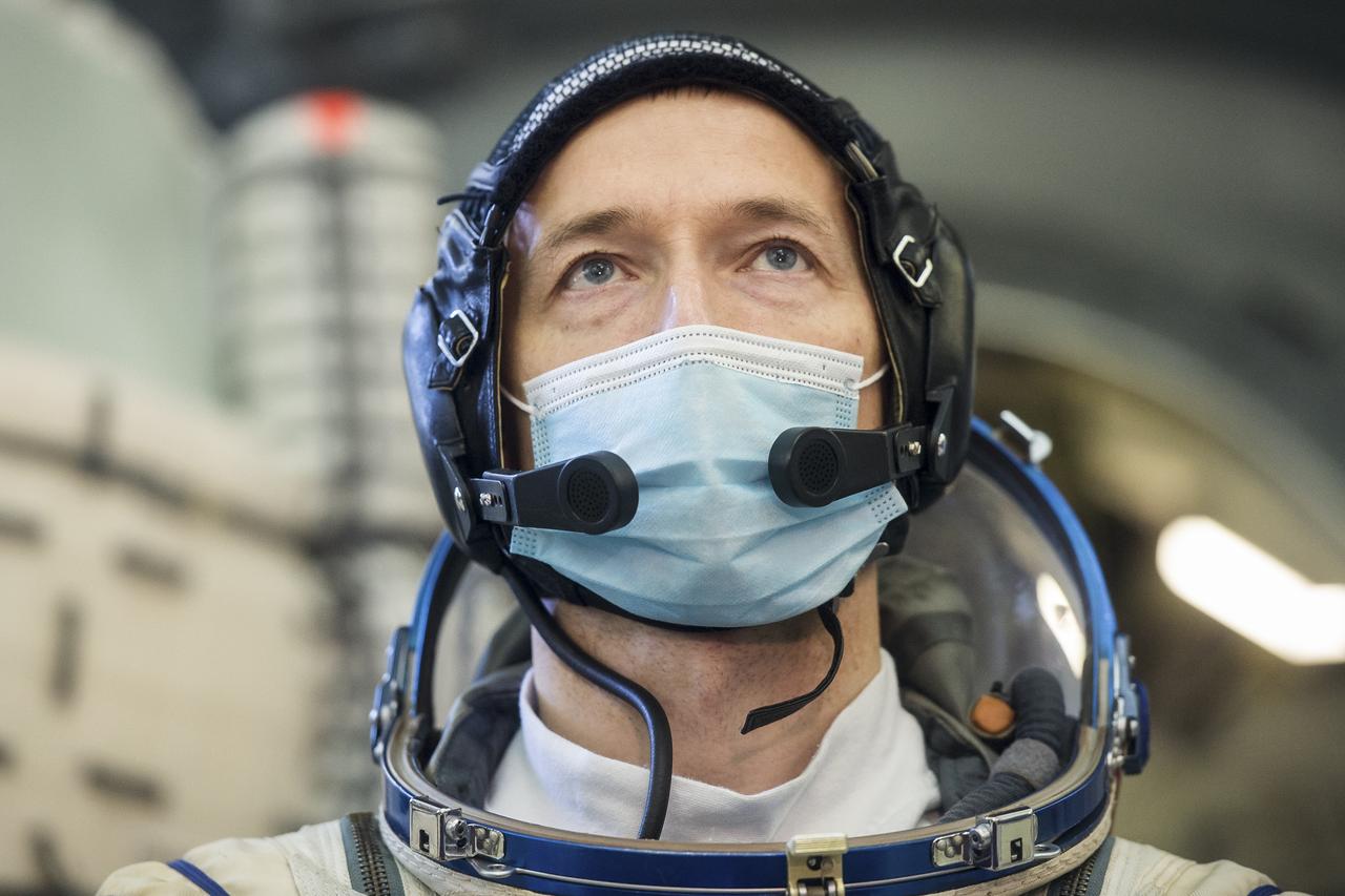 Expedition 64 crew member Sergey Ryzhikov of Roscosmos is seen during Soyuz qualification exams Wednesday, Sept. 23, 2020 at the Gagarin Cosmonaut Training Center (GCTC) in Star City, Russia, in advance of his scheduled launch October 14 from Baikonur Cosmodrome in Kazakhstan to the International Space Station. Photo Credit: (NASA/GCTC/Andrey Shelepin)