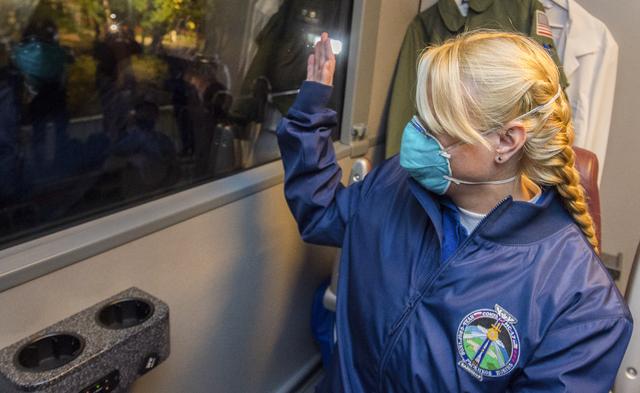 NASA image: Expedition 64 Cosmonaut Hotel Depatrure