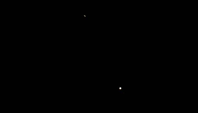 NASA image: Saturn and Jupiter Conjunction