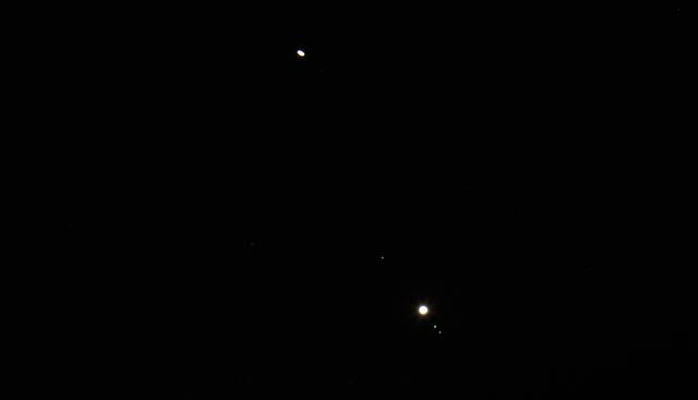 NASA image: Saturn and Jupiter Conjunction