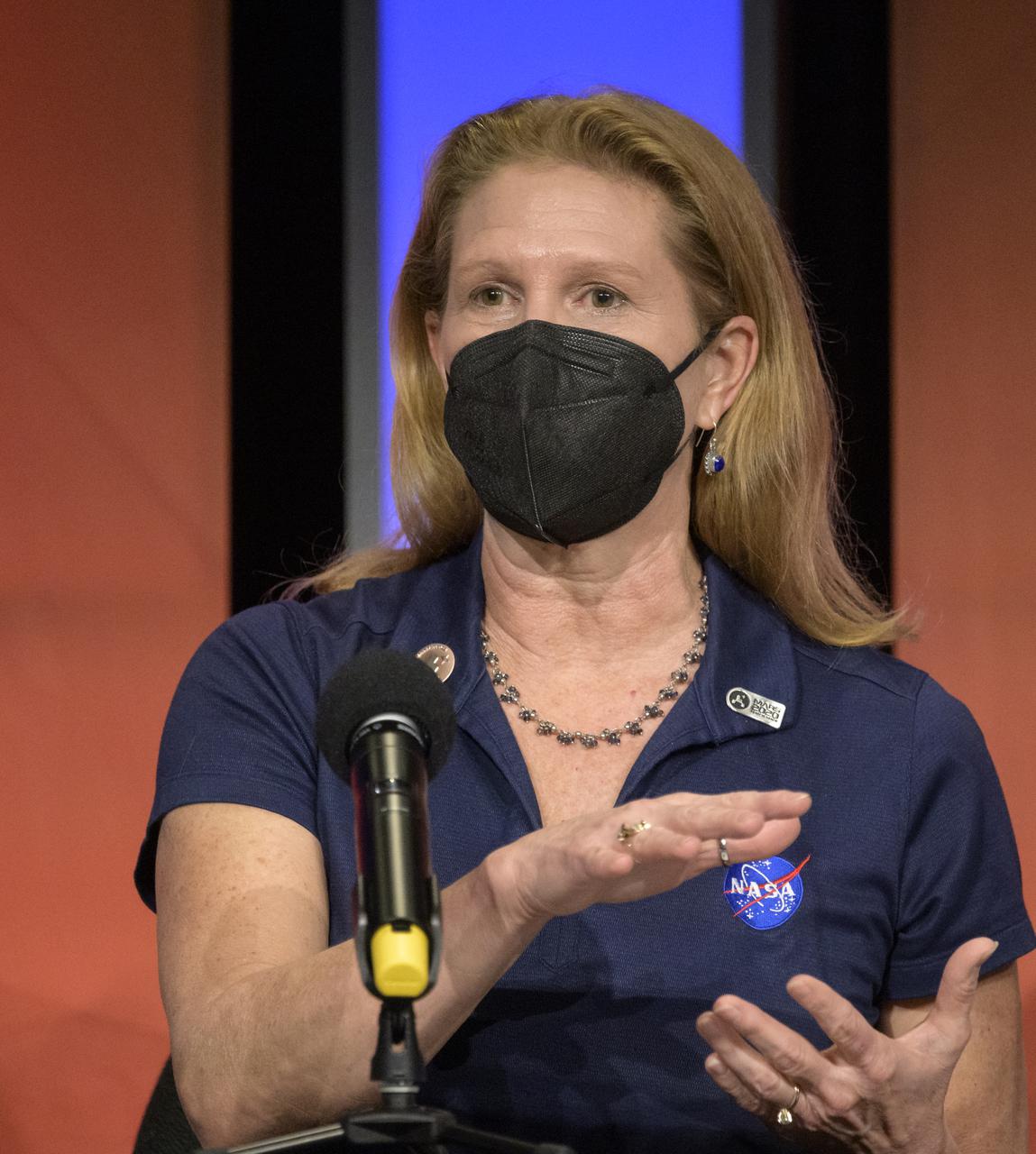 Director of NASA's Science Mission Directorate’s Planetary Science Division, Lori Glaze, gives remarks during a NASA Perseverance rover mission science overview, Tuesday, Feb. 16, 2021, at NASA's Jet Propulsion Laboratory in Pasadena, California. The Perseverance Mars rover is due to land on Mars Thursday, Feb. 18, 2021. A key objective for Perseverance’s mission on Mars is astrobiology, including the search for signs of ancient microbial life. The rover will characterize the planet’s geology and past climate, pave the way for human exploration of the Red Planet, and be the first mission to collect and cache Martian rock and regolith. Photo Credit: (NASA/Bill Ingalls)