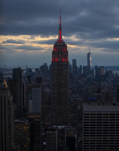NASA image: Empire State Illuminated for Mars Perseverance