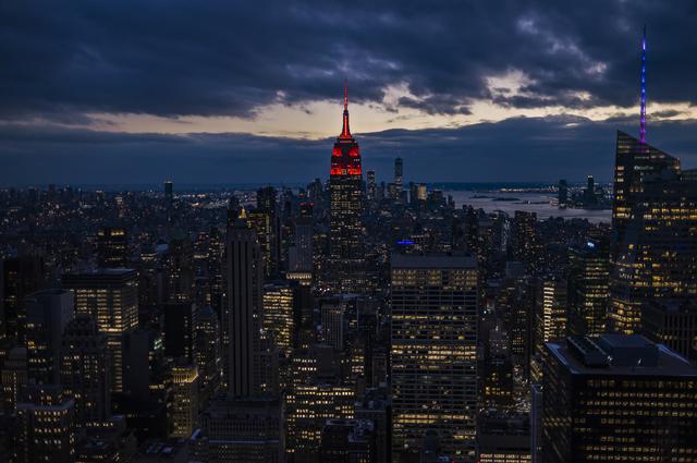 NASA image: Empire State Illuminated for Mars Perseverance