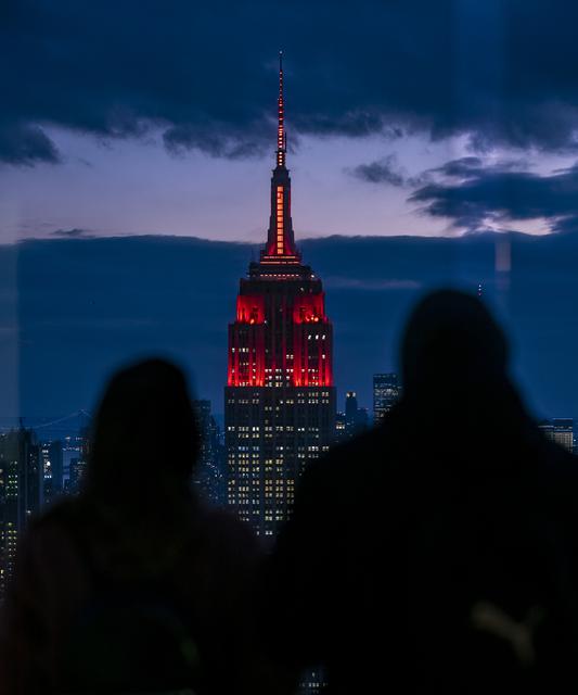 Empire State Illuminated for Mars Perseverance