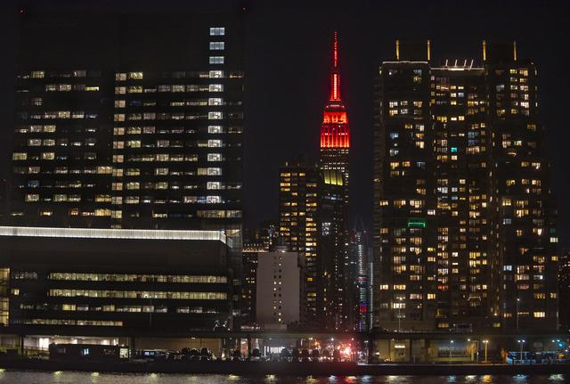 Empire State Illuminated for Mars Perseverance
