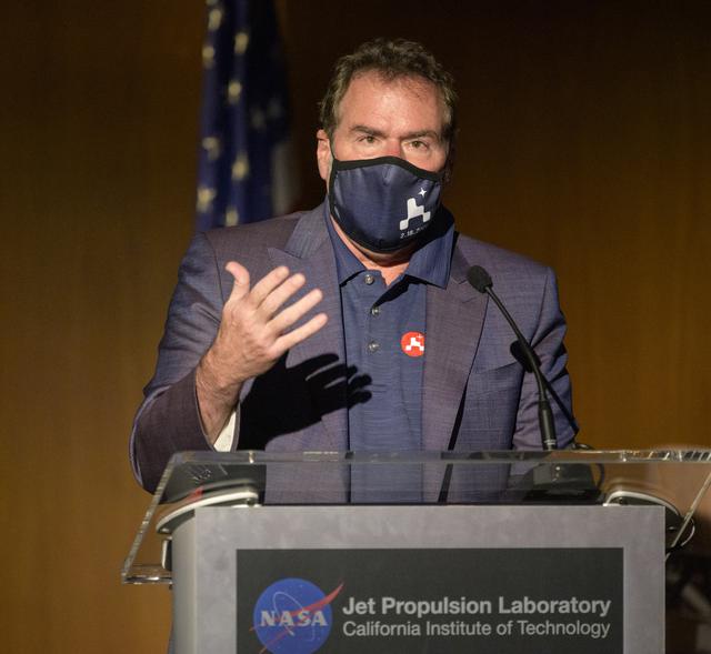 NASA image: Mars 2020 Post-Landing Briefing