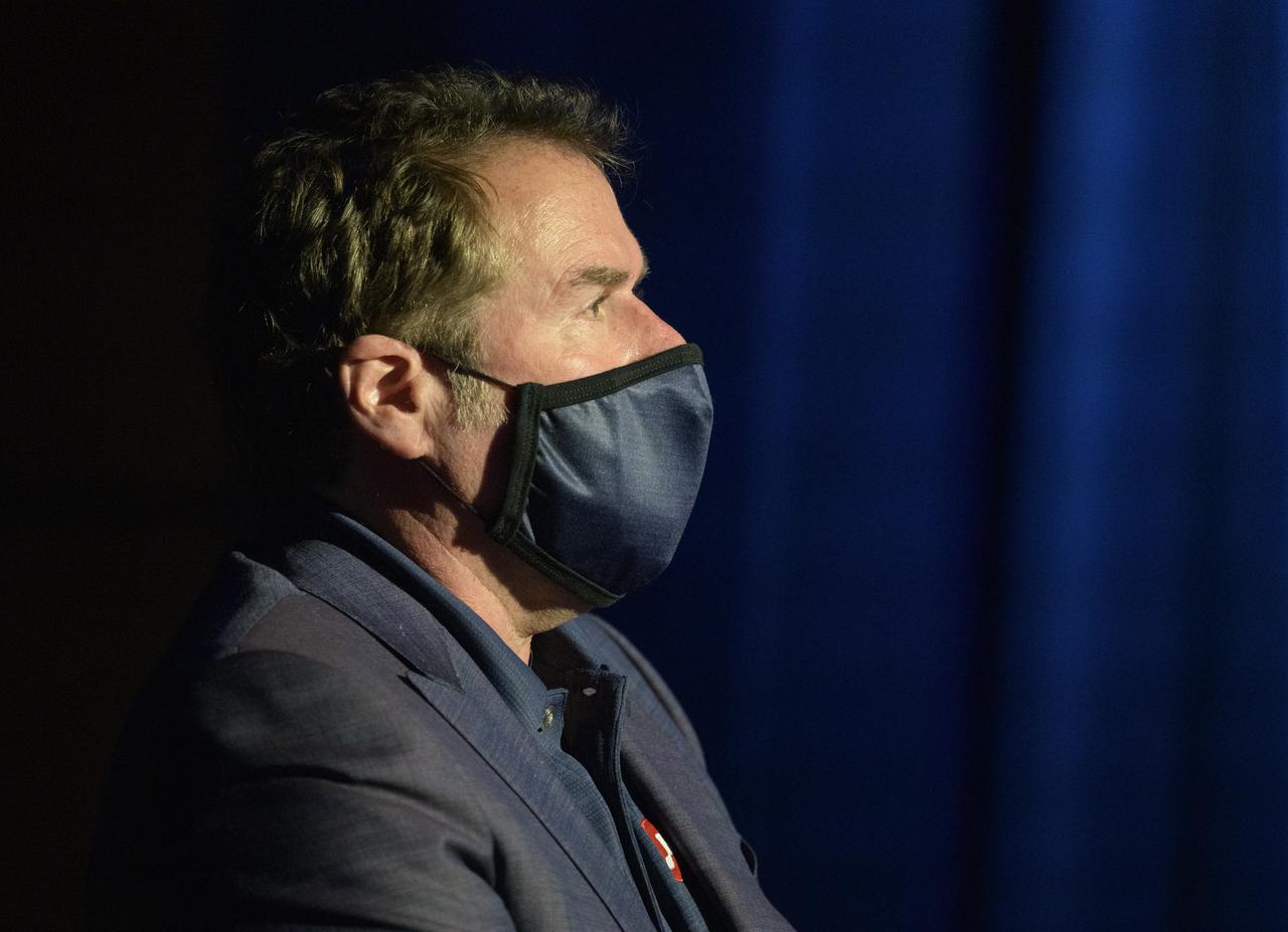 JPL Director Michael Watkins gives remarks during a NASA Perseverance rover mission post-landing update, Thursday, Feb. 18, 2021, at NASA's Jet Propulsion Laboratory in Pasadena, California. A key objective for Perseverance’s mission on Mars is astrobiology, including the search for signs of ancient microbial life. The rover will characterize the planet’s geology and past climate, pave the way for human exploration of the Red Planet, and be the first mission to collect and cache Martian rock and regolith. Photo Credit: (NASA/Bill Ingalls)