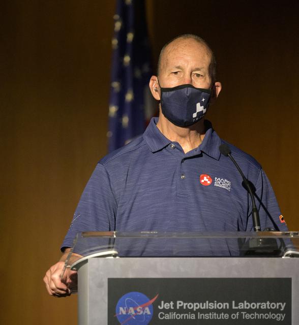 NASA image: Mars 2020 Post-Landing Briefing