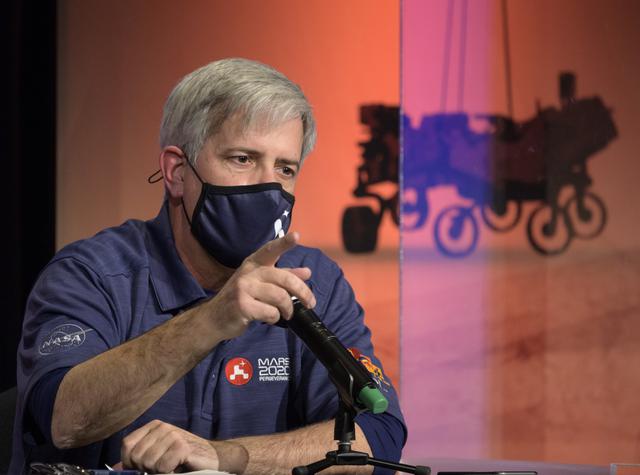 NASA image: Mars 2020 Post-Landing Briefing